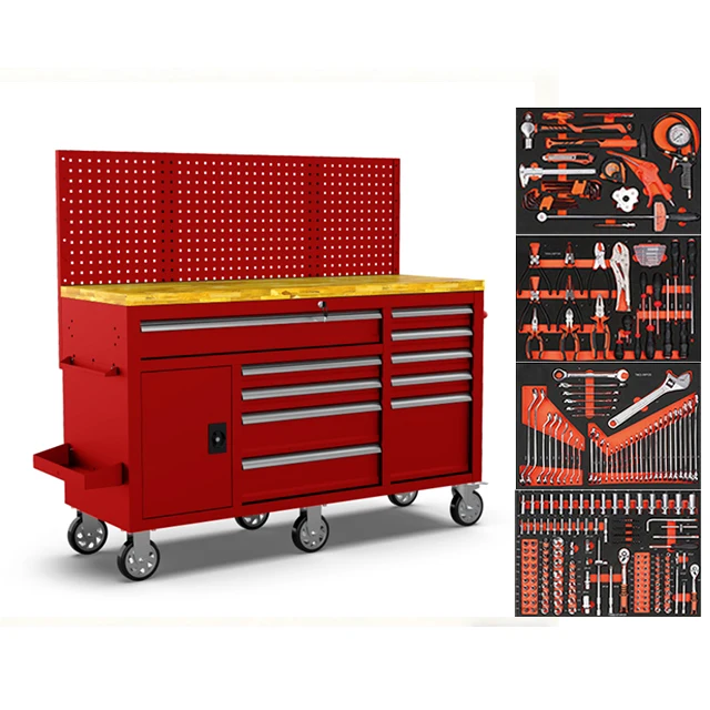 Carrello Portautensili Industriale Robusto con Cassetti per Officine e Garage, Carrello Portautensili Industriale con Attrezzi - immagine 5