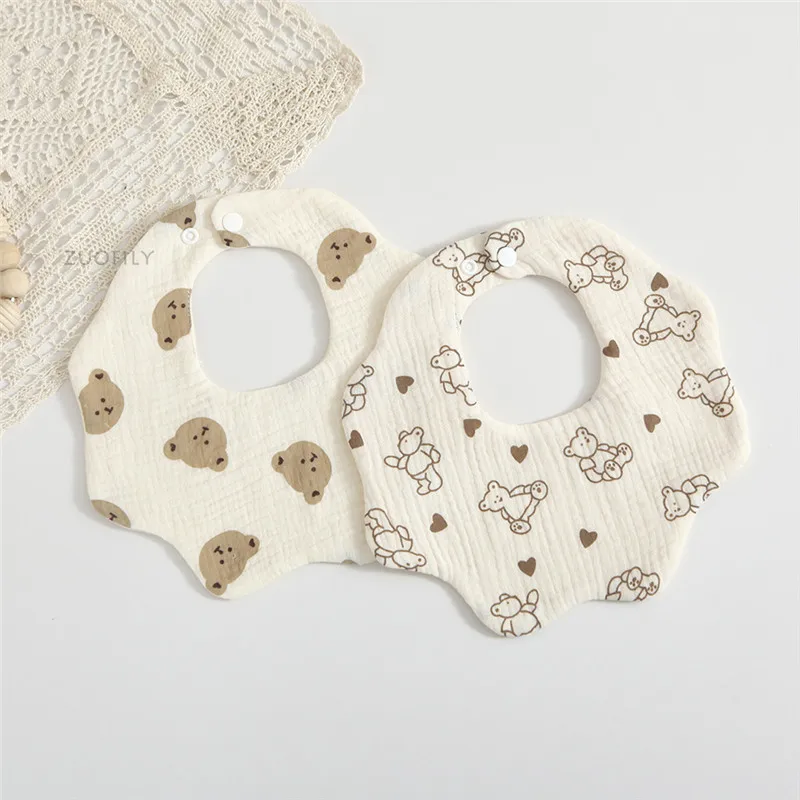 Colourful Baby Bib Soft Soft Cotton Newborn Burp Cloth Infants Saliva Towel Kid Boy Girls Feeding Bib Apron Bandana Toddler Item 5