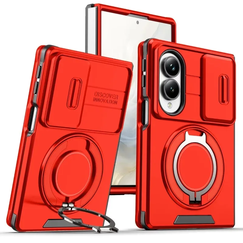 Luxurious Scratch-Resistant and Durable Armor Case with Sliding Camera Cover