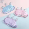 1 Pcs Cartoon Unicorn Silk Eye Mask Variety Sleeping Mask Eyeshade Relax Mask Plush Eye Shade Cover For Travel Home Party Gifts 6
