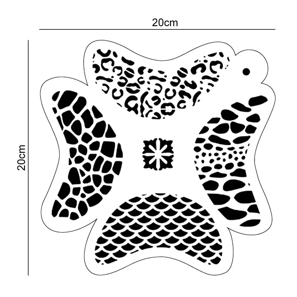 Stencils for Body Painting Halloween Temporary Tattoos Paint Template Face Art Reusable Plastics Stencils DIY Makeup Stamps 1Pcs face painting template henna tattoo stencils