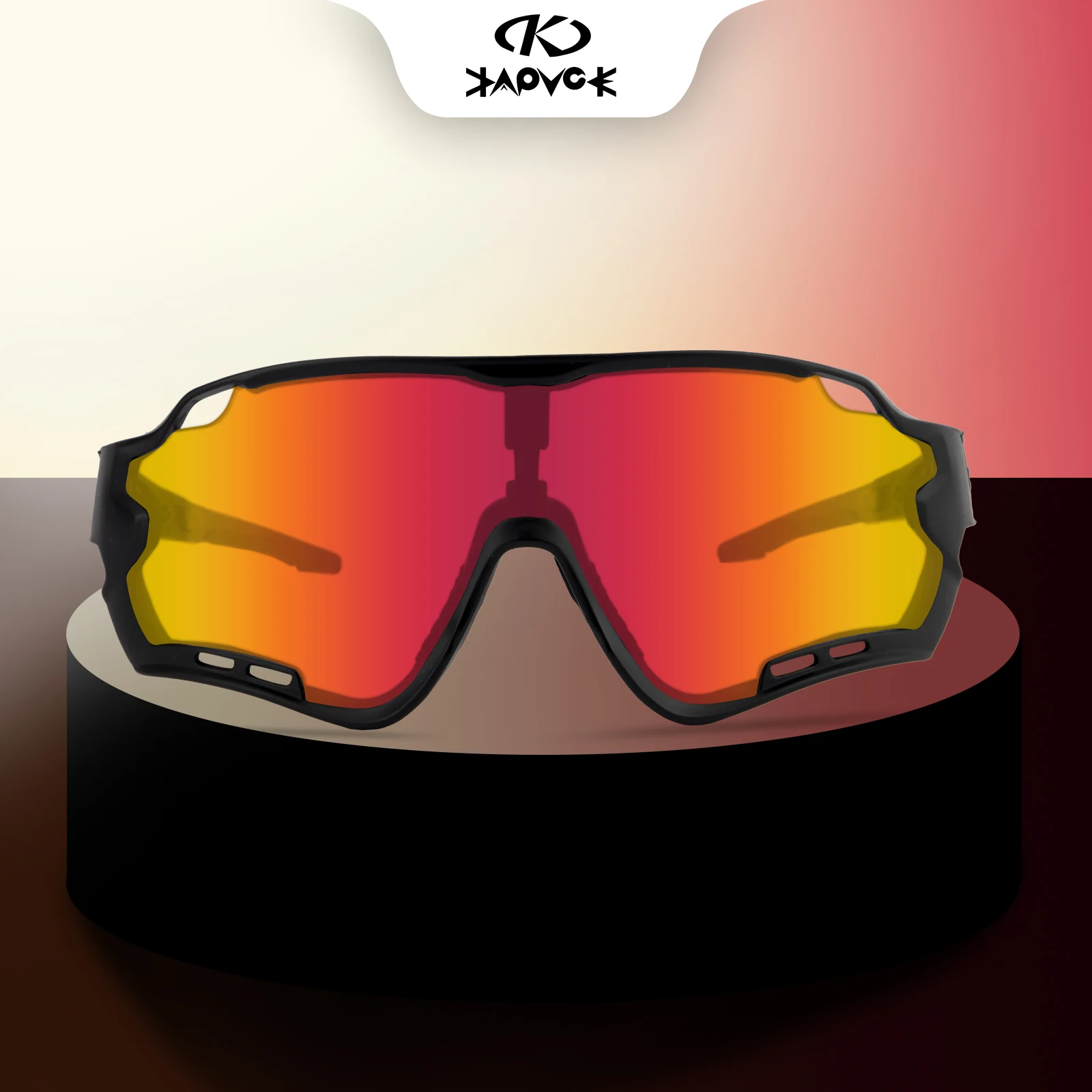 

Спортивные велосипедные очки Kapvoe с 5 линзами для мужчин и женщин, мужские солнцезащитные очки для бега, езды на горном велосипеде, велосипедные очки, дорожные поляризованные велосипедные очки