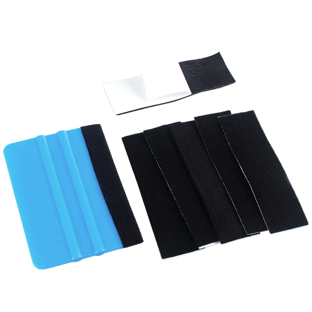 1roll Fiber Vinyl Squeegee Spare Suede Fabric Cloth Car Wrap Tool Window Tint Scraper No Scratch Protector Edge Car Accessory