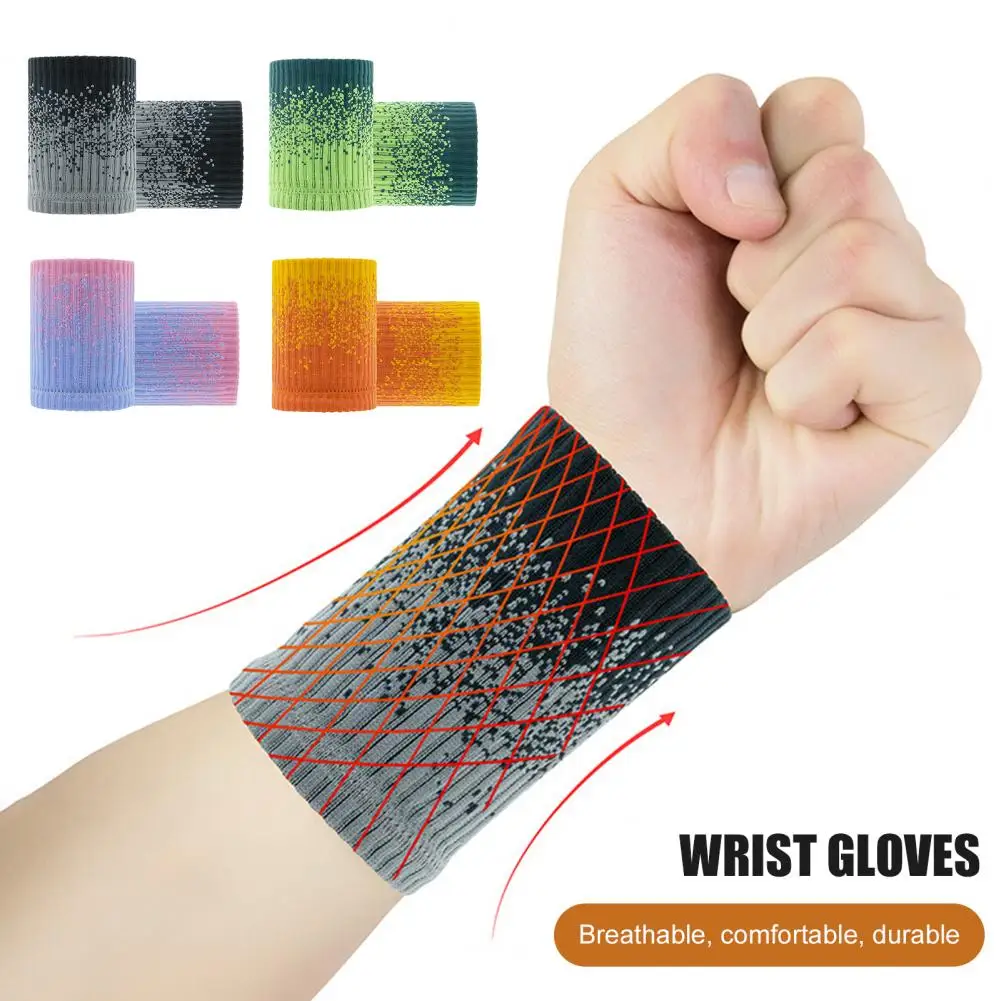 

1 Pair Sport Sweatband Wristband Wrist Protector Joint Sprain Wipe Basketball Running Wrist Guards Sweat Absorption Wrist Wraps