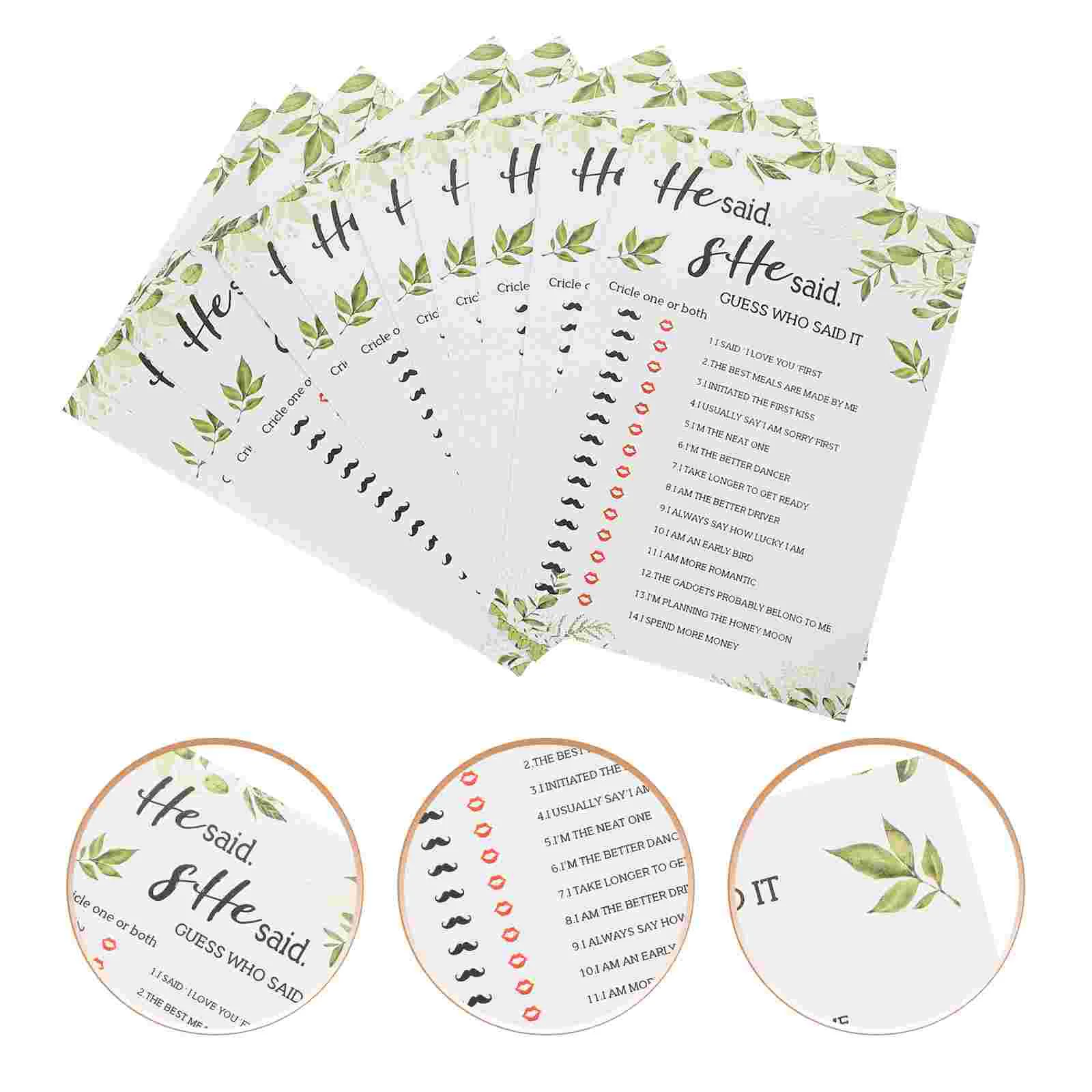 

10pcs Girls Night Party Games Card Bridal Shower Game Cards Novelty Games Writing Cards