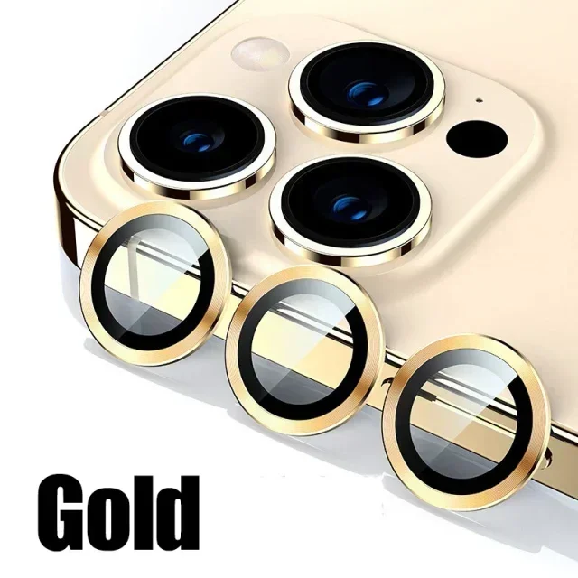 3Pcs Metal Lens Protector Glass - Premium Back Camera Protection Film