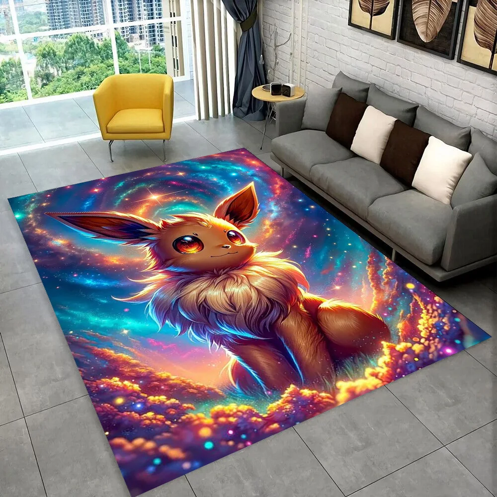 Pokemon Pikachu Cartoon Gift Carpet Rug Bedroom Living Room Home Sofa Decoration Children Game Floor Mat