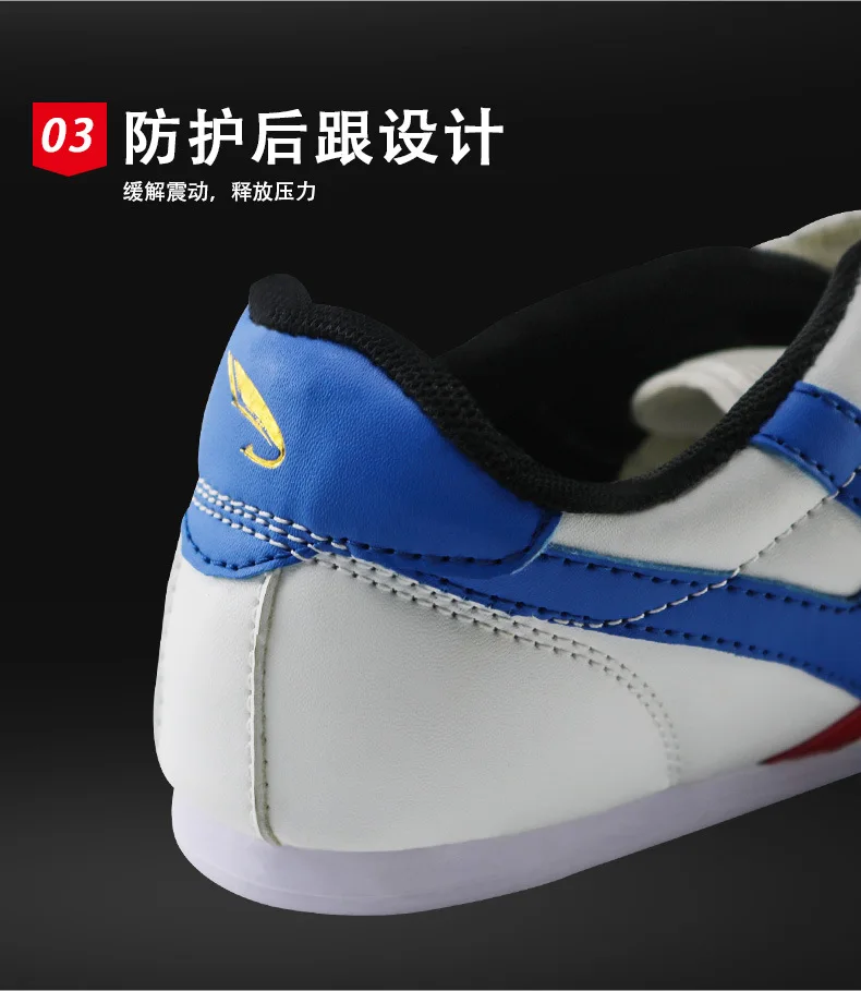 Description Picture 6 of itemUnisex Taekwondo Shoes Breathable Karate Kung Fu Wrestling Sneaker Martial Art TaiChi Shoes Adult Children Soft Sole Sport Shoes