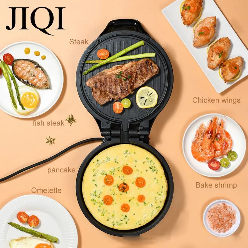 Mini Thermostatic Electric Baking Pan Double-side Heating Dual Control Grill Deepening Hover Electricity Cake Clang Make Pancake