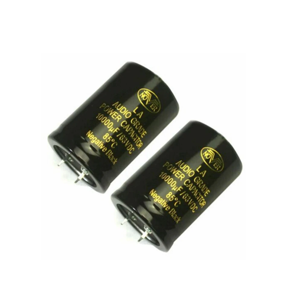 2 pieces Nover 10000uF 63V Audio Electrolytic Power Capacitors.