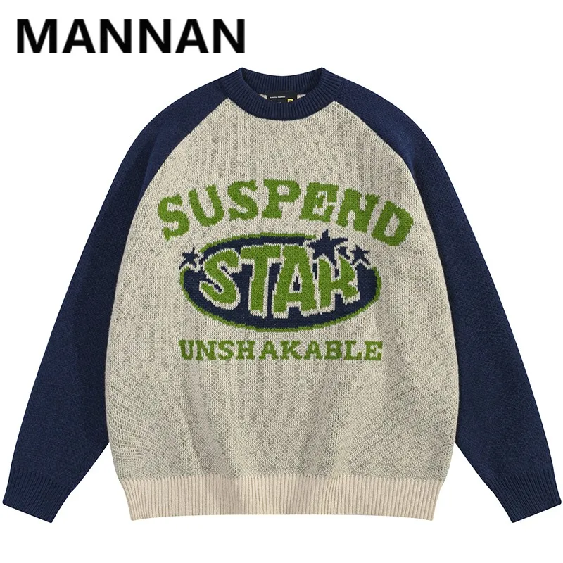 Pullover Hip Hop  Wool Sweater Cotton Hipster Casual Streetwear Vintage 2023 Sweater Men Sweater Autumn Knitted Sweaters