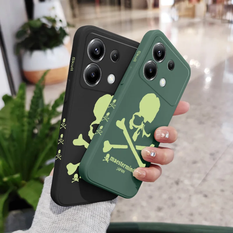 Luminous Skull Design Silicone Phone Case
