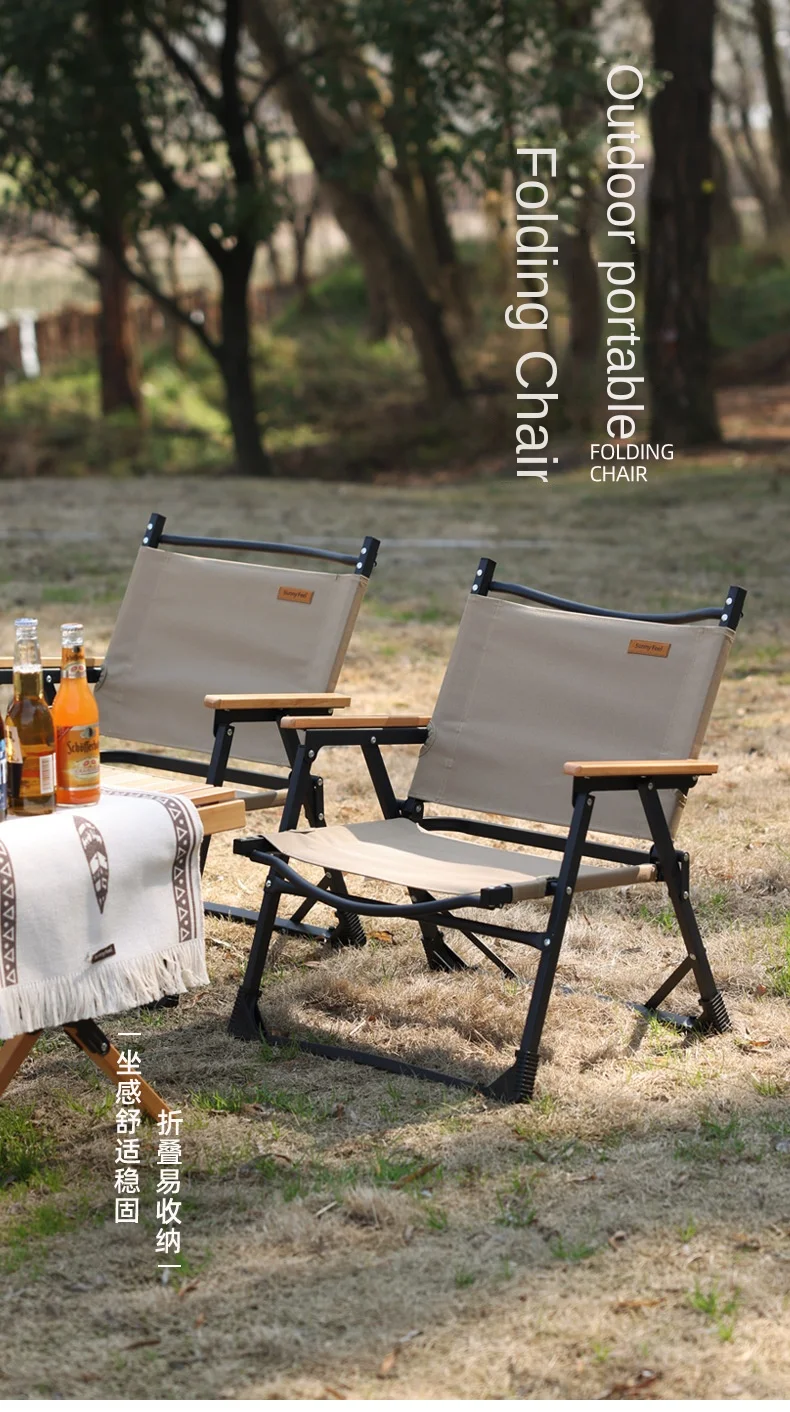 Outdoor Kermit Chair Exquisite Camping Folding Stool Steel Pipe