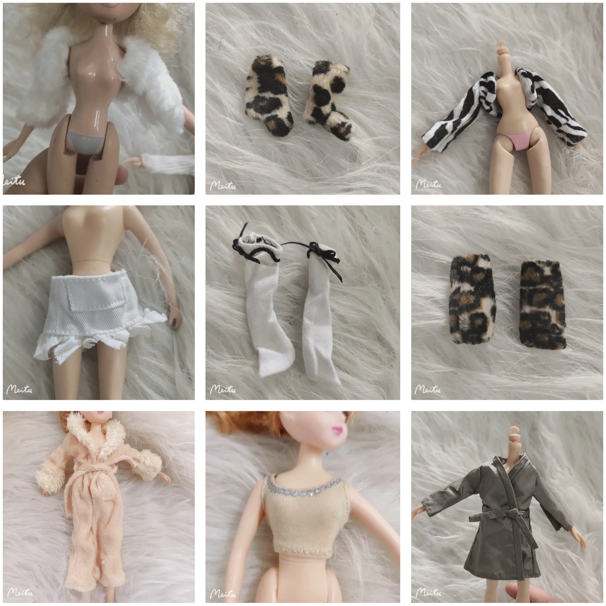 

a variety of clothes for 30cm doll fashion cool doll high school doll