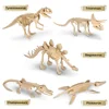 Dinosaur Fossil Excavation Kit Toys Jurassic Animal Skeleton Model Kid Digging Archaeological Education Game Children Boy Gift 4