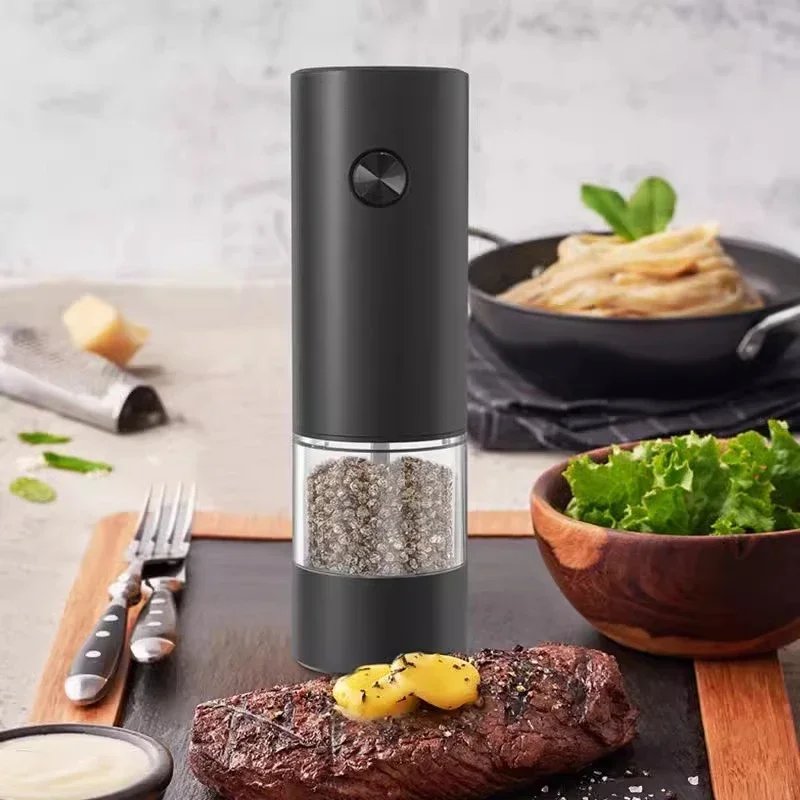 Electric Pepper Grinder Adjustable Spice Mill