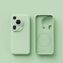 Wireless Charging Magnetic Silicone Phone Case - Soft Liquid Slim Protection Cover for Puro 70 (Caolv)