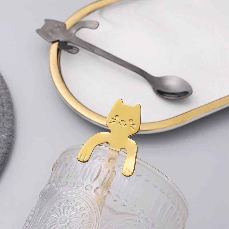 Creative Cat Hanging Coffee Spoon