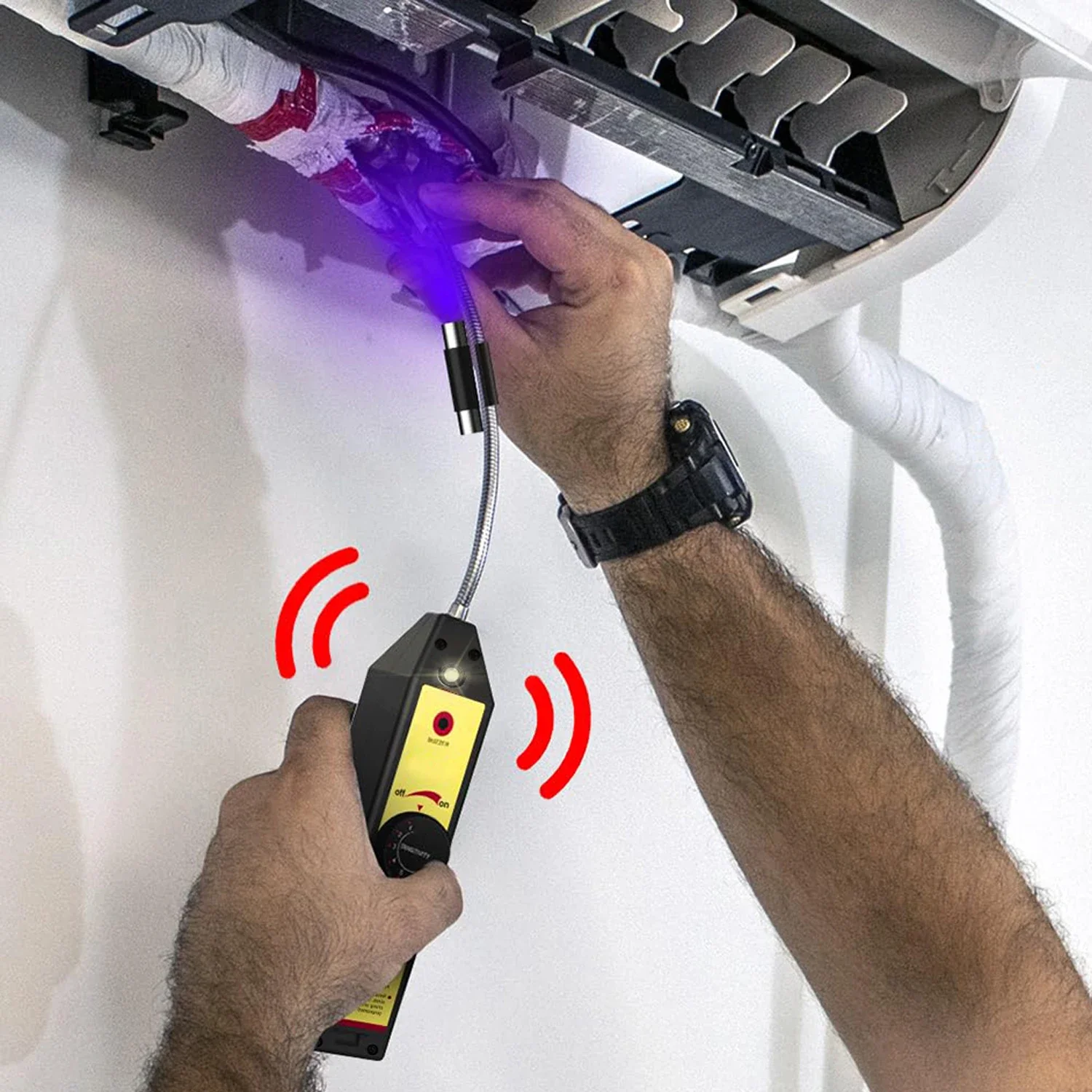 Rilevatore Perdite Refrigerante ALD-200 PRO - Per Freon R410A, R22, R1234YF - Foto 4