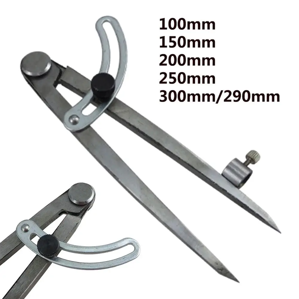 

150 250mm 300mm Steel Wing Divider Pencil Marking Compass-Circle Maker Adjustable Scriber Craftsman Architect Student Carpenter