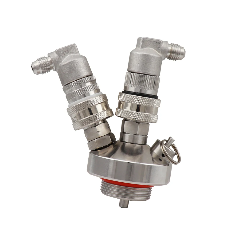 Mini Keg Beer Spear Tap Dispenser Double Ball Lock Post Cornelius Keg