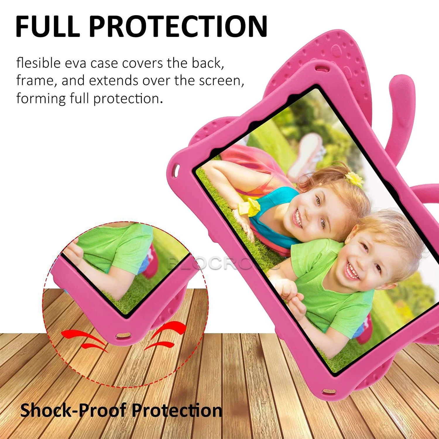 Capa Segura para Tablet Eva para Crianças Samsung Galaxy Tab a8 2023 Sm-x200 X205 X207 Capa de Borboleta a7 Lite 87 T220 105 - Imagem 2