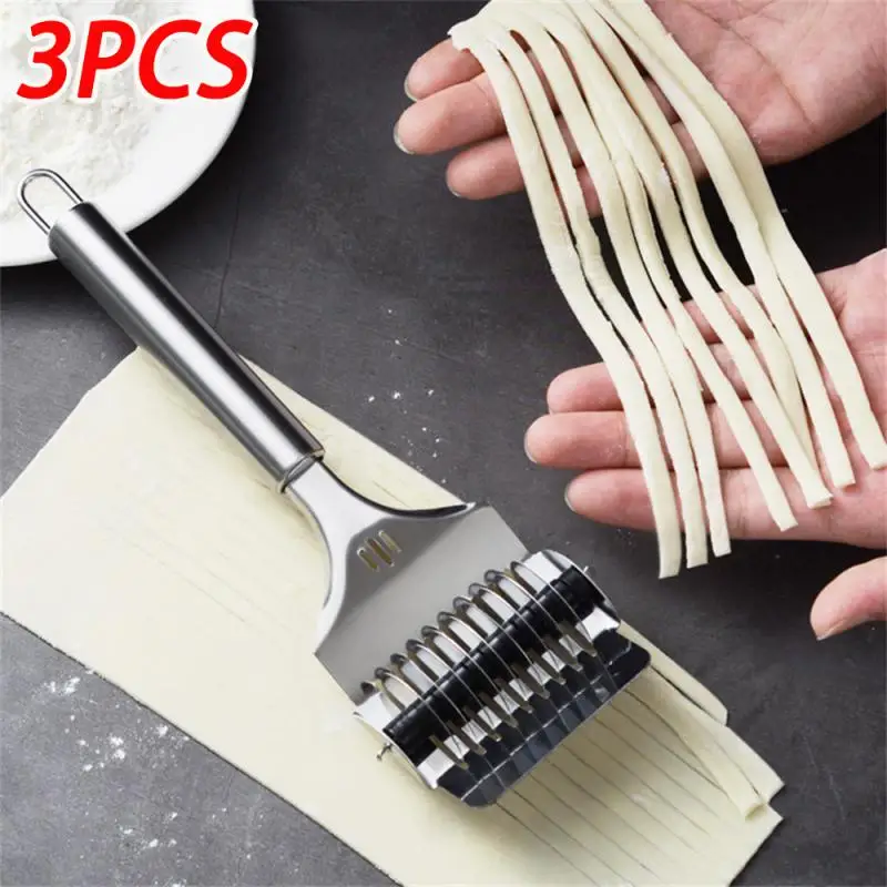 Stainless Steel Manual Noodle Cutter Rolling Spaghetti Maker Pressing Pasta Machine Kitchen Shallot Knife Cooking Accessories