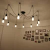 3/6/8/10 Heads Nordic Spider Chandelier Industrial Pendant Lamp E27 Loft Edison Industrial AC 110-220V Hanging Pendant Lights 2