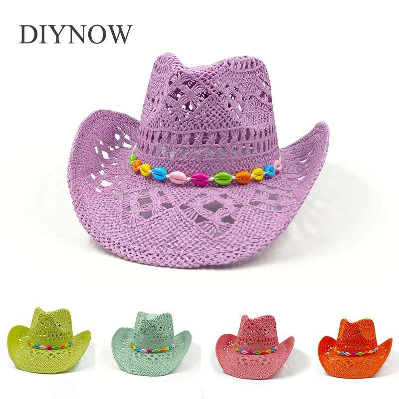 Chapeau De Cowboy En Paille - Style Western Classique - Large Bord - Homme/Femme