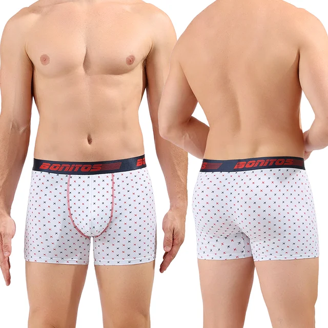 Boxers con estampado de algodón para hombre, ropa interior, calzoncillos y calzoncillos tipo bóxer para hombre, bragas sexis de talla grande, marcas Calecon Homme 4