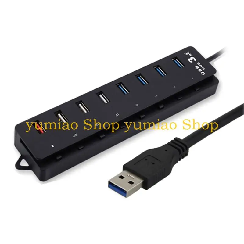 587B USB 허브 8포트 USB 허브 분배기(개별 스위치 포함) 4x USB 3..
