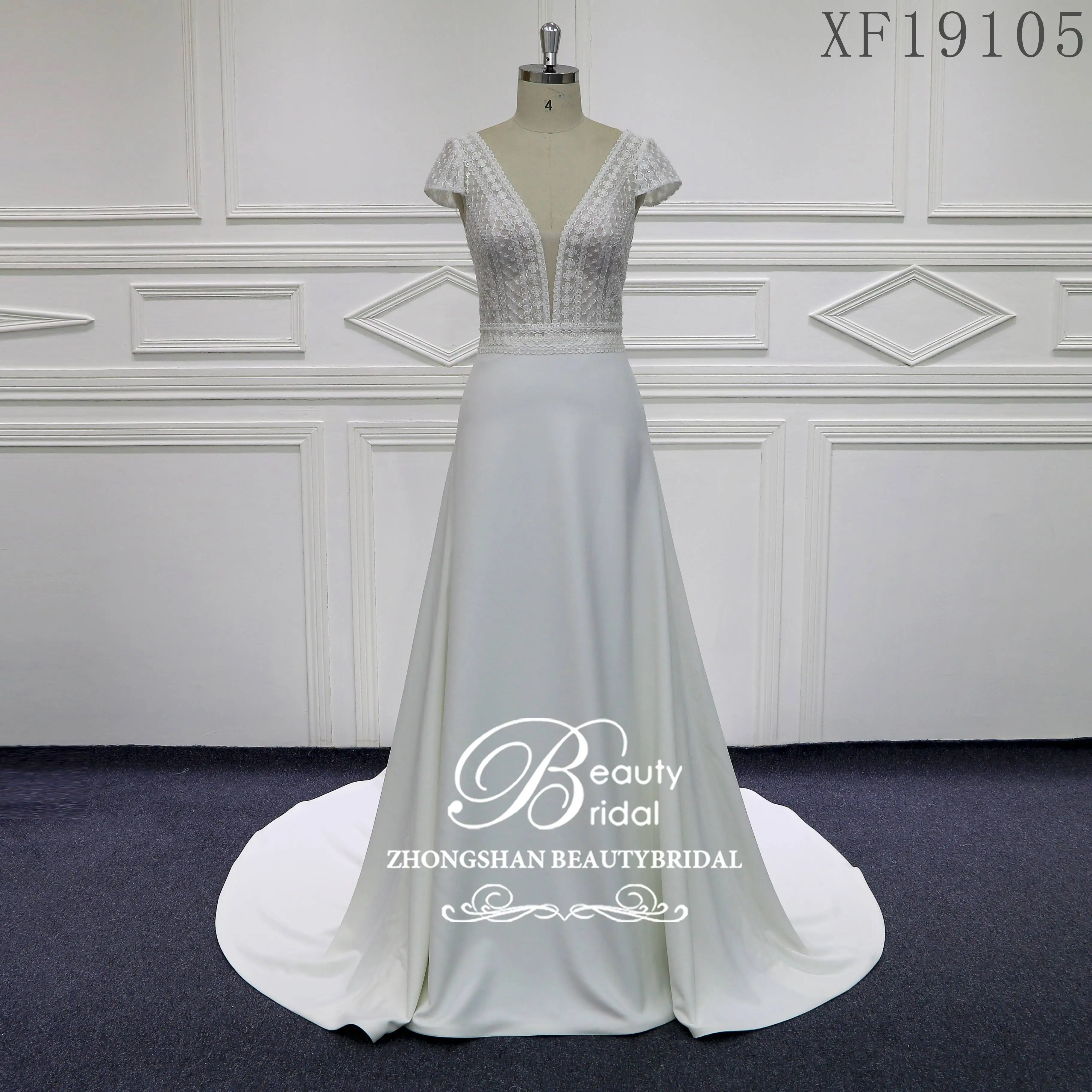 

Hot Sale Beautybridal Luxury Bridesmaid Dress 2023 Custom made A-line shape South Korea fabric XF2201