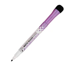 Vibrant Erasable Magnetic Whiteboard Markers with Erasers - Set of 8 Colors for Creative Expression and Office Use (7)