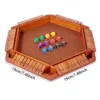 Board Game With Multi-Faceted Flip Shut The Box Game 6 Player Wooden Board Math Number Games For Kids Adults Families Party Club 6