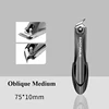 Nail Clippers Stainless Steel Sharpest Nail Cutter Duty Curved Edge for Adult Men Women Swing Out Nail Cleaner/File 3