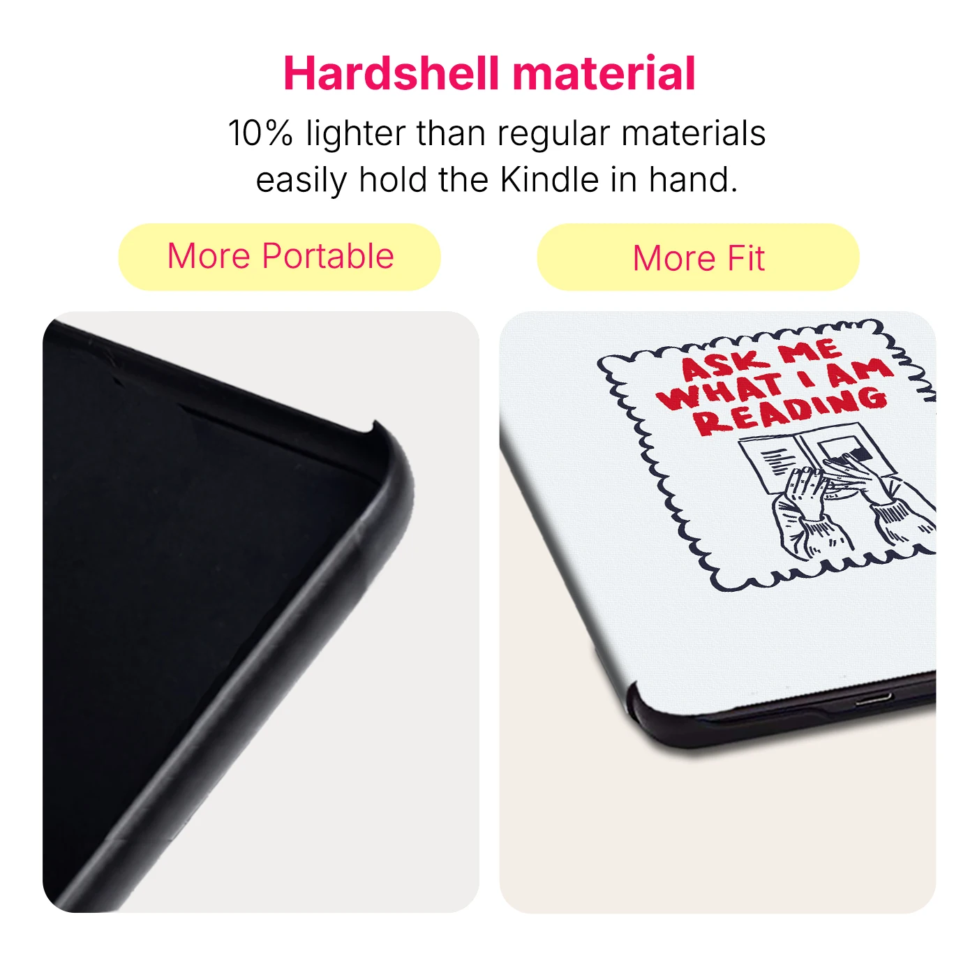 Murmole Magnetic Auto Sleep Hard Case Cover with Hand-drawn Art Style