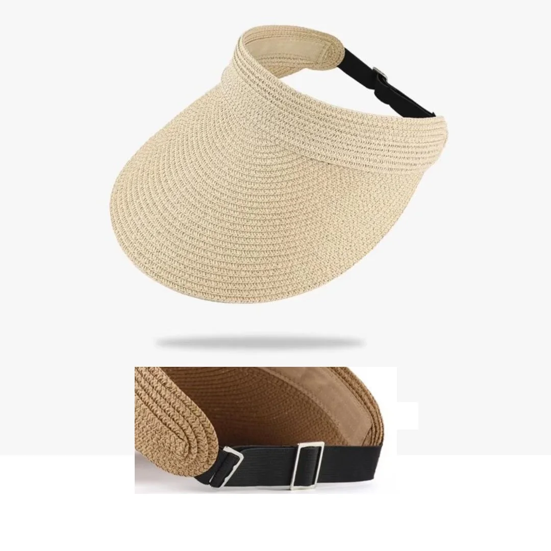 Cappello Da Sole Da Donna Con Foro Per Coda Di Cavallo, Tesa Larga, Ripiegabile, UPF 70+, Per Spiaggia E Giardinaggio