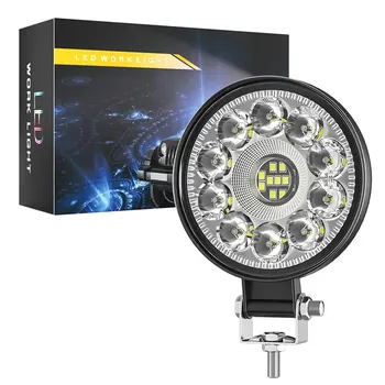 Luce da lavoro a LED per auto modello privato proiettore rotondo da 3 pollici 21LED luce ausiliaria luce di modifica del veicolo fuoristrada