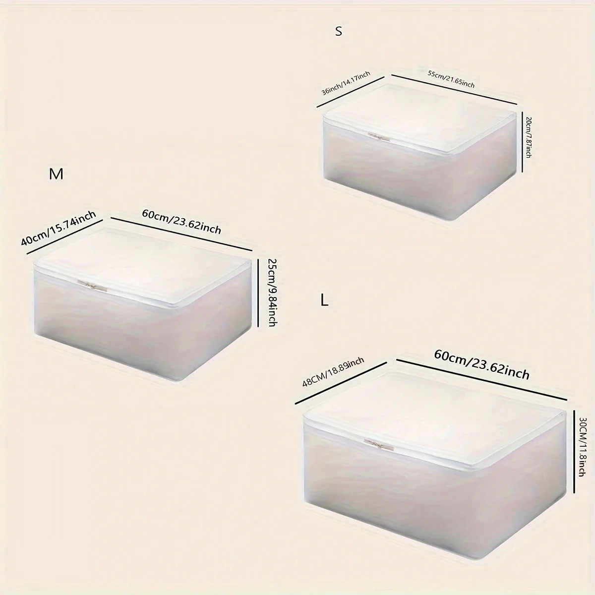 1pc-Large storage bag with lid, bedding storage container, comfort items, clothes, wardrobe, sturdy zipper 6