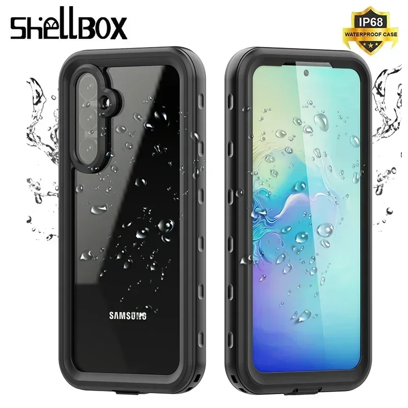 

Shellbox IP68 Waterproof Case For Samsung Galaxy A54 Full Cover A34 A24 A25 A33 A23 A13 Anti-Scratch Coque A52 A42 A32 A22 A12