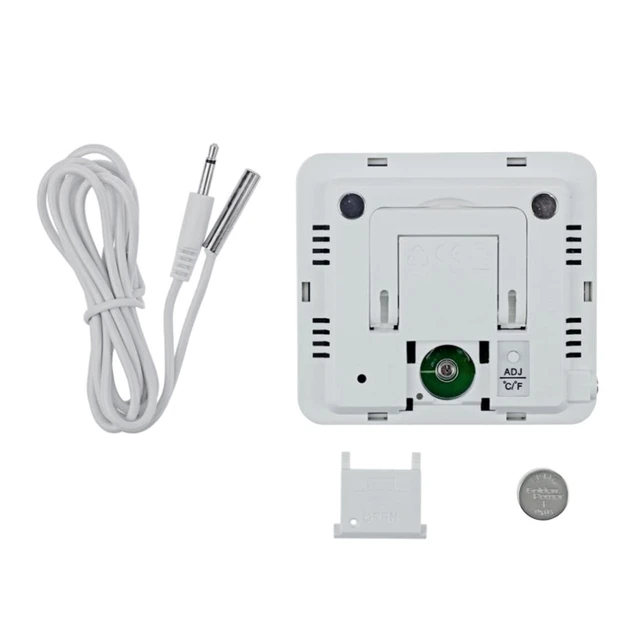 Hűtőszekrény-Hőmérő Digitális Beltéri Kültéri Szondával 10 ℃ ～+50 ℃/+14 ℉ ～ 122 ℉/-50 ～+70 ℃/58 158 - Image 6