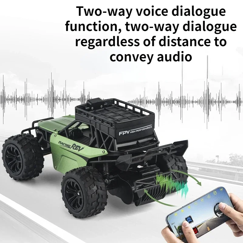 Rc Car with Hd Camera App Control Off-Road Climbing Car All Terrain High-Speed Vehicle Electric Car Toys for Boys Kids Gift