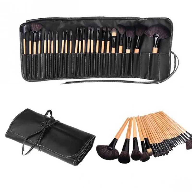 

24 Pcs/Set Professional Makeup Brush Sets Cosmetic Brushes Eyebrow Powder Foundation Shadows Brush Make Up Tools With Gift Bag