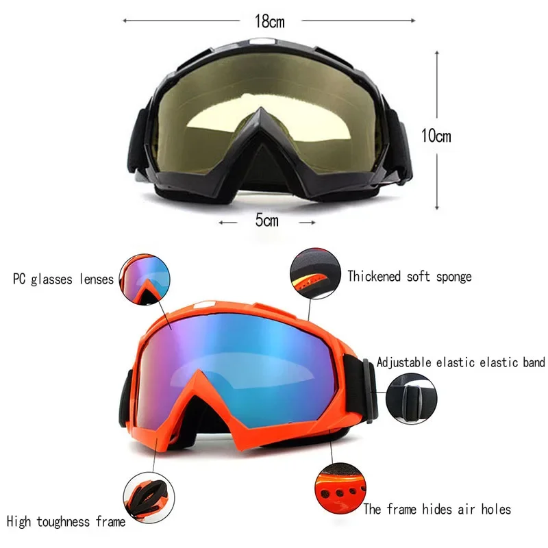 Spray-painted model off-road motorcycle outdoor dustproof windproof goggles vintage Harley motorcycle goggles Helmet Goggles 6
