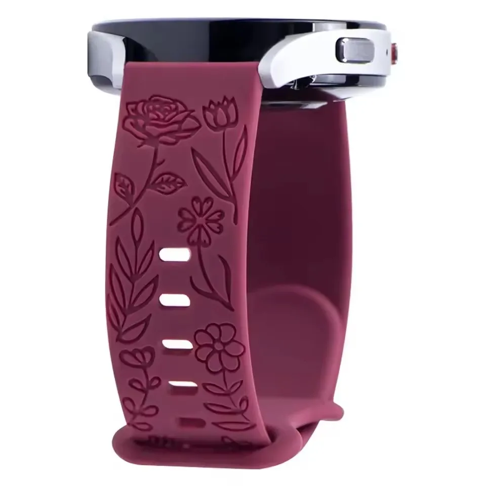 حزام نقش الورد لساعة هواوي GT5 41 ملم سوار بديل من...