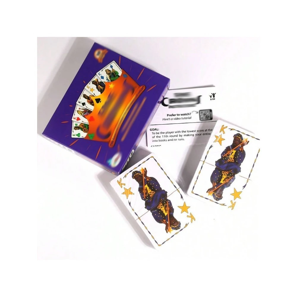 Jeu de société Le jeu n'est pas sur jusqu'à ce que les rois vont sauvages 5 Jeu de cartes de style rummy Suit Jour de Noël Jour de Thanksgiving Nouvel An 4