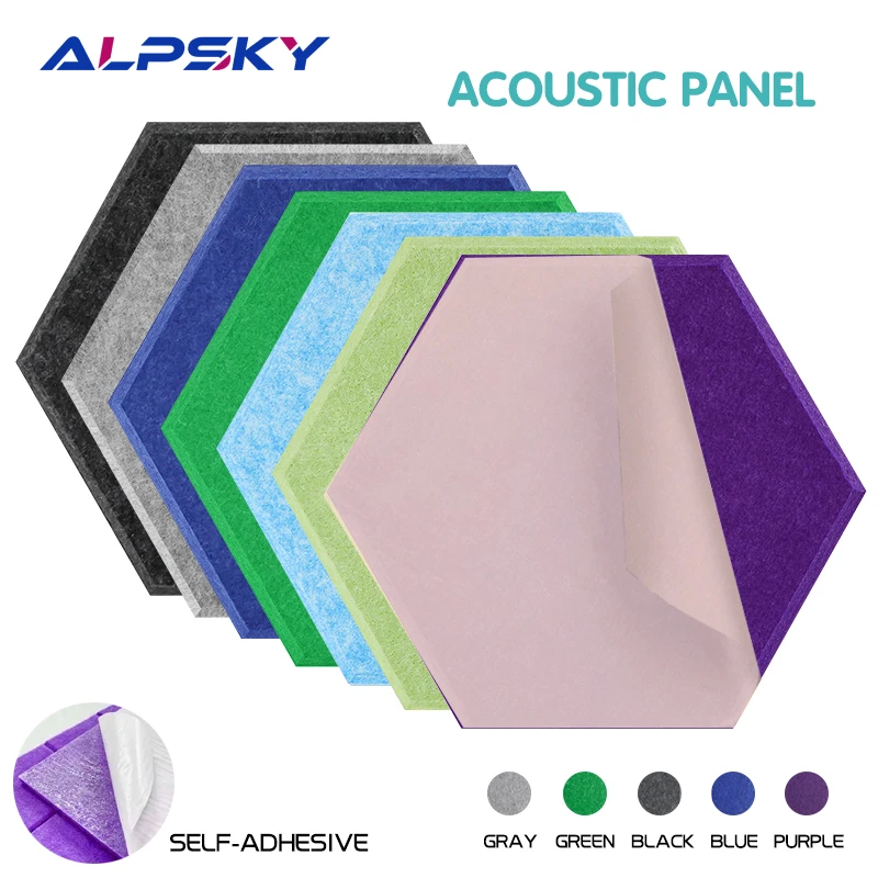 Wall Acoustic Panels Hexagon Soundproof Wall Decor Home Decor