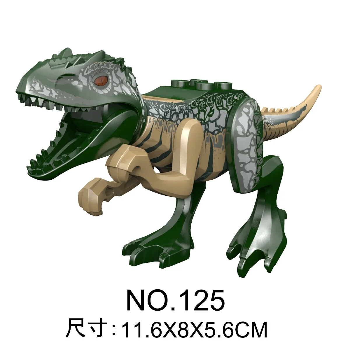 Bloques de construcción de dinosaurios jurásicos Indominus Rex DIY Tyrannosaurus Figuras de acción Modelos Juguetes para niños Animales Regalos Niños