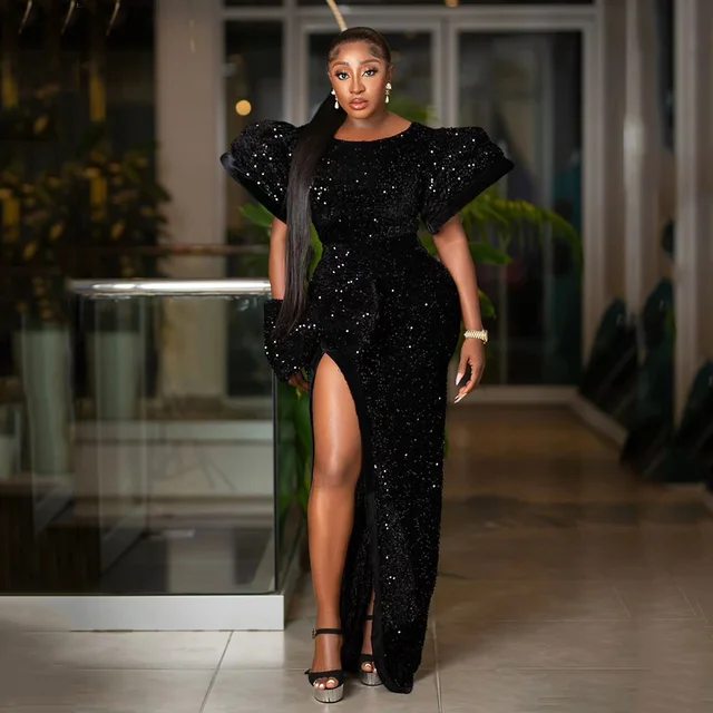 Chioma Bob Sleeve Sequin Dress - Image 3