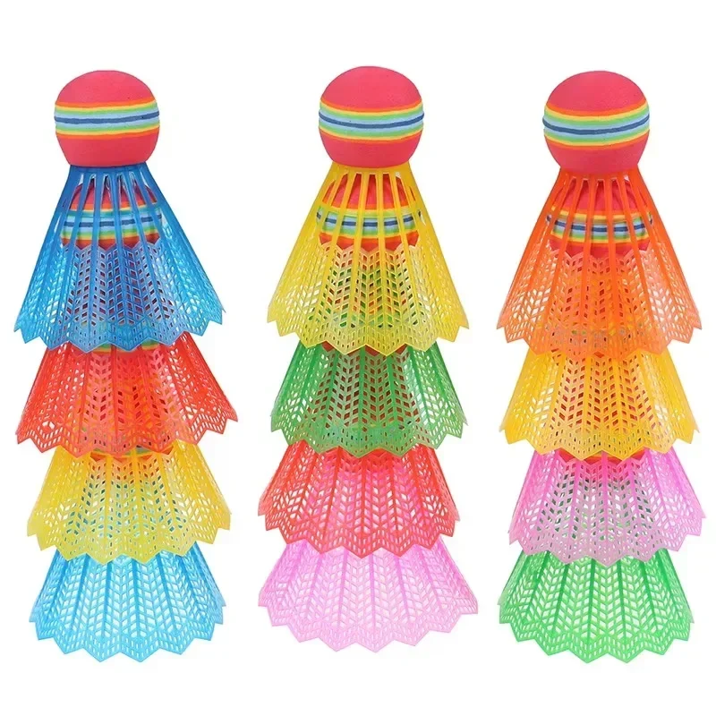 A Set Game Sports Big Head Color Badmintons Rainbow Plastic Tennis Mixed Children Adults Children'S Patting Indoor Special China badminton shuttlecock badminton ball feather shuttlecock